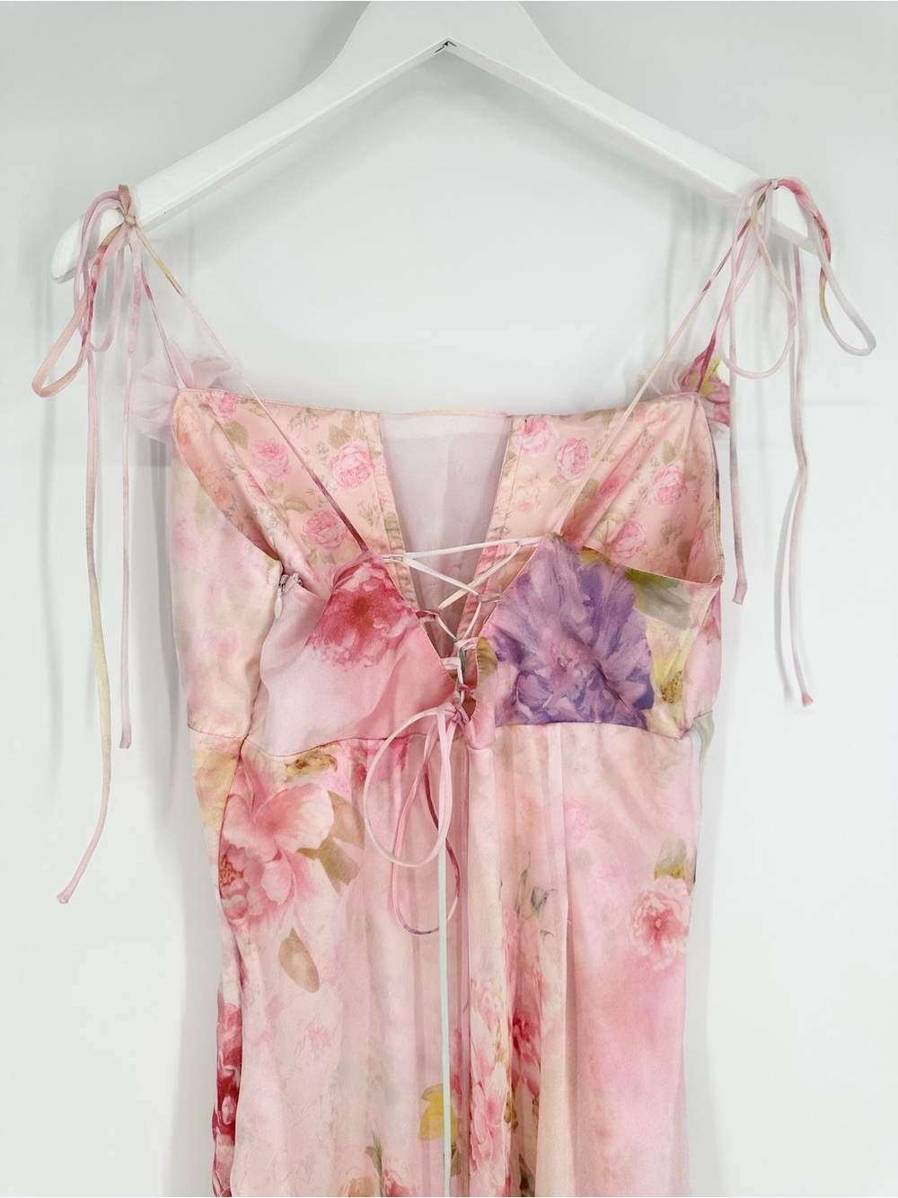 For Love & Lemons Lisa Floral Organza Maxi Dress - Picture 4 of 13